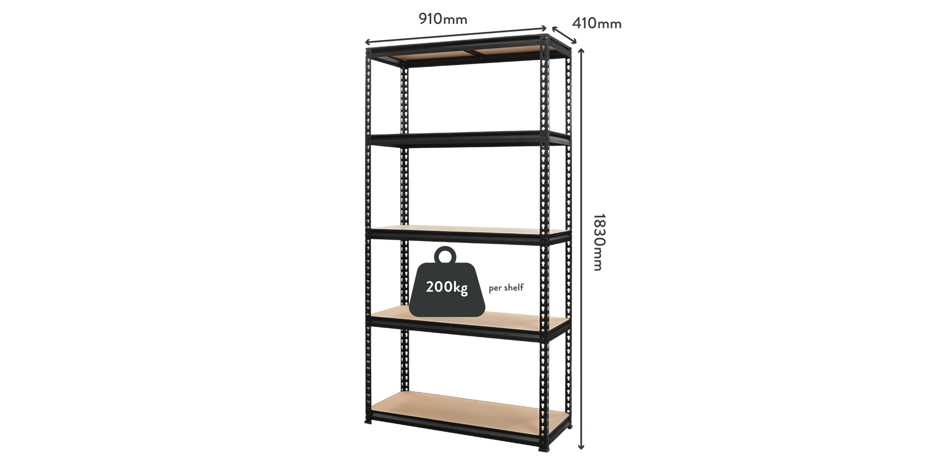5 Tier MDF Shelf S